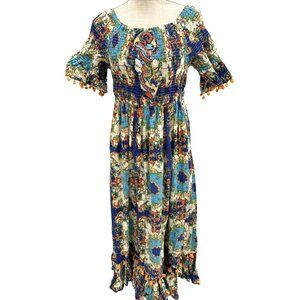 Antica Sartoria Bohemian Beaded Dress One Size Cirque Pattern